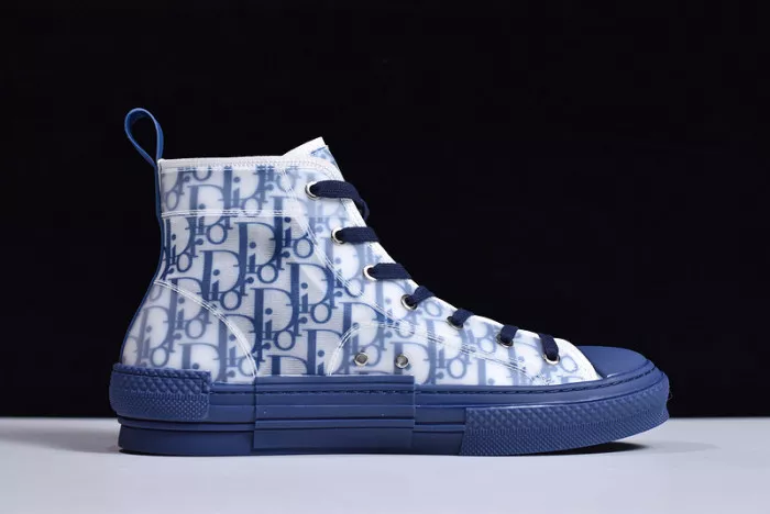 Rep LY DR B23 High Top Oblique Sneaker Blue 0117