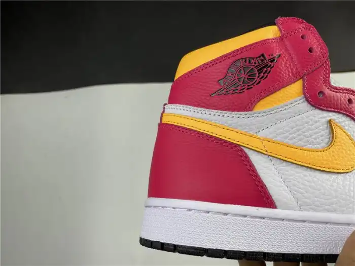 Reps LY Air Jordan 1 High OGLight Fusion Red 555088-603 0131