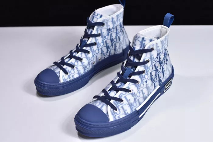 Rep LY DR B23 High Top Oblique Sneaker Blue 0117