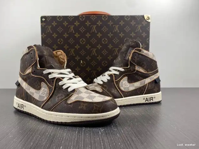 Cheap LY LV OFF-WHITE x Air 1 Jordan 0211