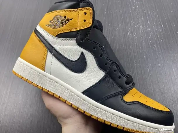 Rep LY Yellow Jordan OG Toe High Air 1 555088-711 0212