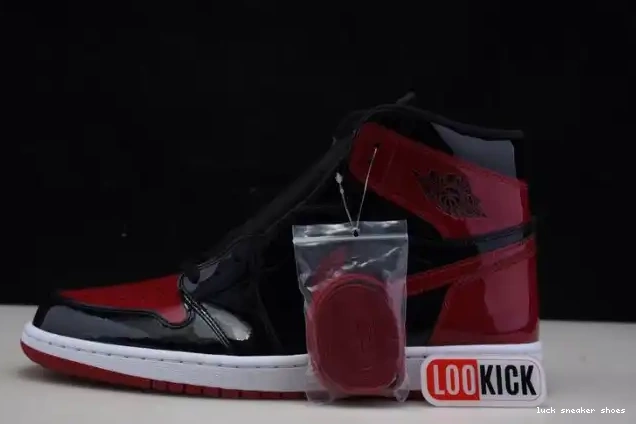 Cheap LY 555088-063 Patent OG Jordan Air 1 Bred High 0214