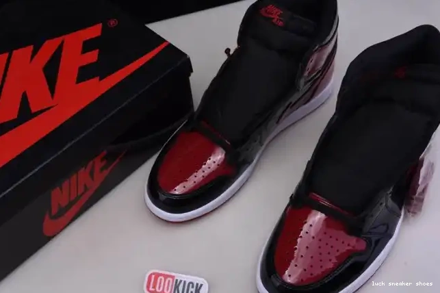 Cheap LY 555088-063 Patent OG Jordan Air 1 Bred High 0214