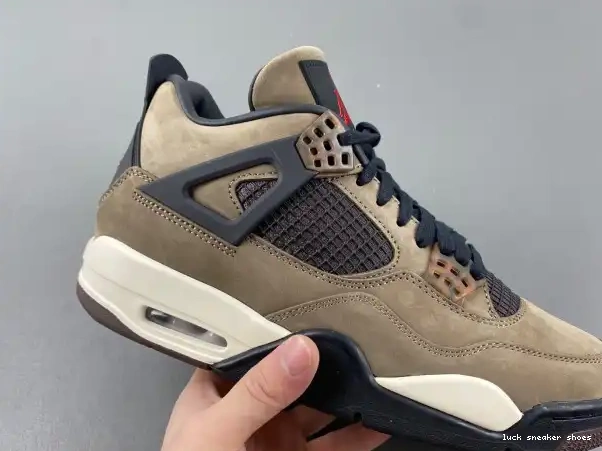 Cheap LY Retro 4 Air TS Jordan AJ4-882335 Travis x Scott Brown 0212