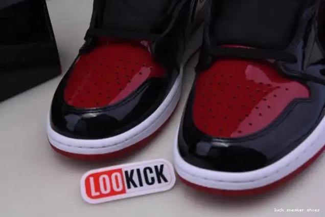 Cheap LY 555088-063 Patent OG Jordan Air 1 Bred High 0214