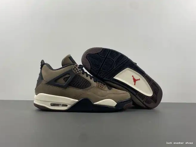 Cheap LY Retro 4 Air TS Jordan AJ4-882335 Travis x Scott Brown 0212