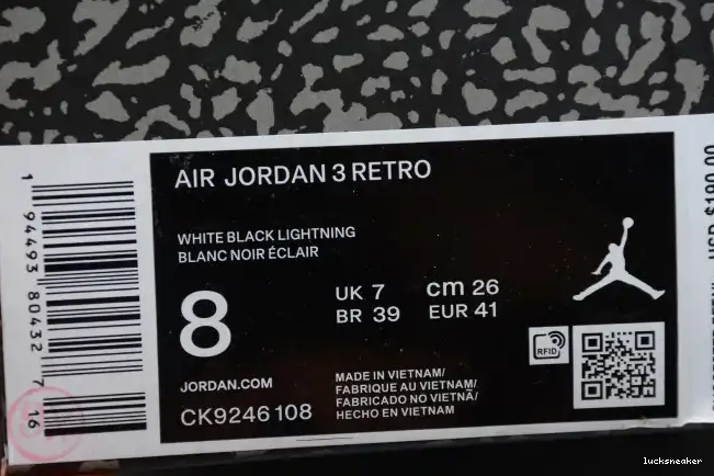 Reps LY JORDAN CK9246-108 3 RETRO ORANGE LASER (W) AIR 0224