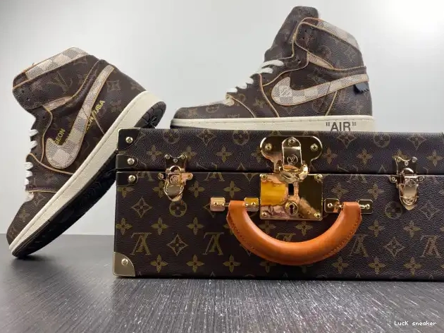 Cheap LY LV OFF-WHITE x Air 1 Jordan 0211