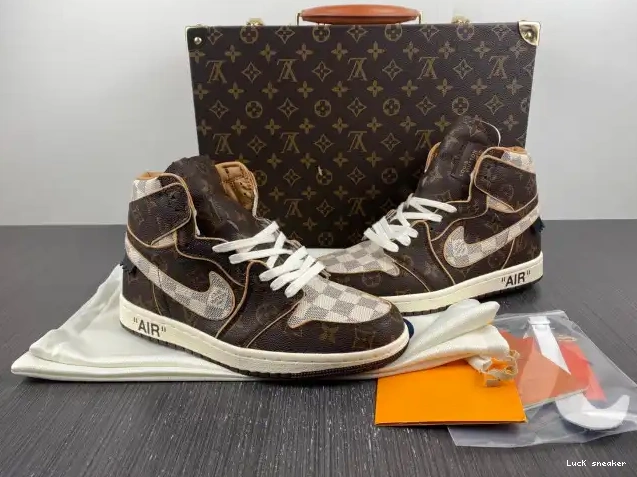 Cheap LY LV OFF-WHITE x Air 1 Jordan 0211