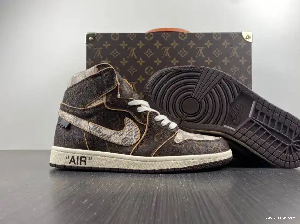 Cheap LY LV OFF-WHITE x Air 1 Jordan 0211