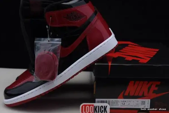 Cheap LY 555088-063 Patent OG Jordan Air 1 Bred High 0214