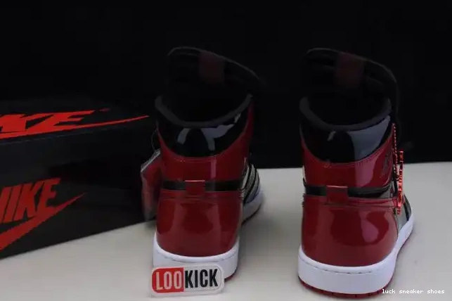 Cheap LY 555088-063 Patent OG Jordan Air 1 Bred High 0214