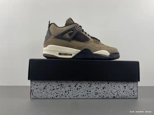 Cheap LY Retro 4 Air TS Jordan AJ4-882335 Travis x Scott Brown 0212