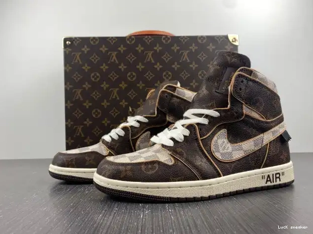 Cheap LY LV OFF-WHITE x Air 1 Jordan 0211