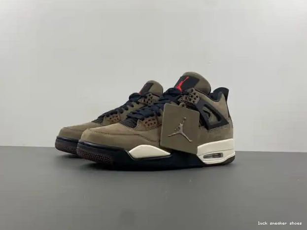 Cheap LY Retro 4 Air TS Jordan AJ4-882335 Travis x Scott Brown 0212