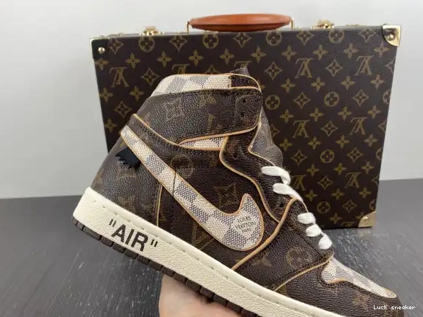 Cheap LY LV OFF-WHITE x Air 1 Jordan 0211