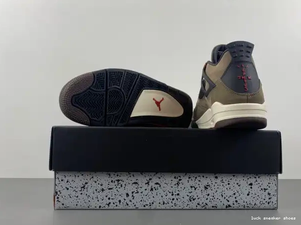 Cheap LY Retro 4 Air TS Jordan AJ4-882335 Travis x Scott Brown 0212