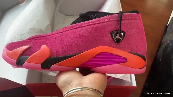 Rep LY Pink (W) Shocking DH4121-600 14 Retro Jordan Low 0212