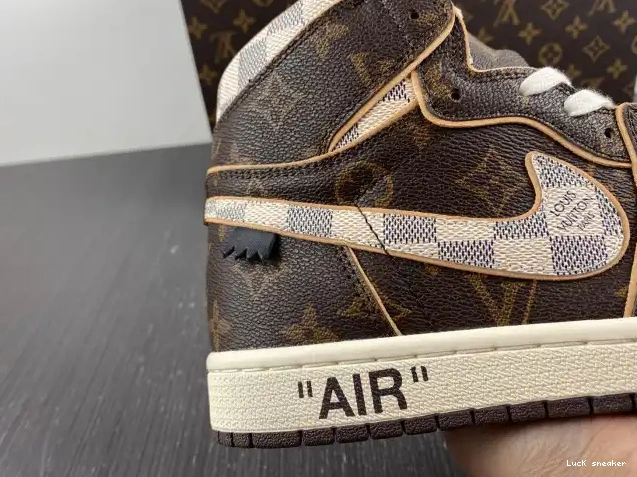 Cheap LY LV OFF-WHITE x Air 1 Jordan 0211